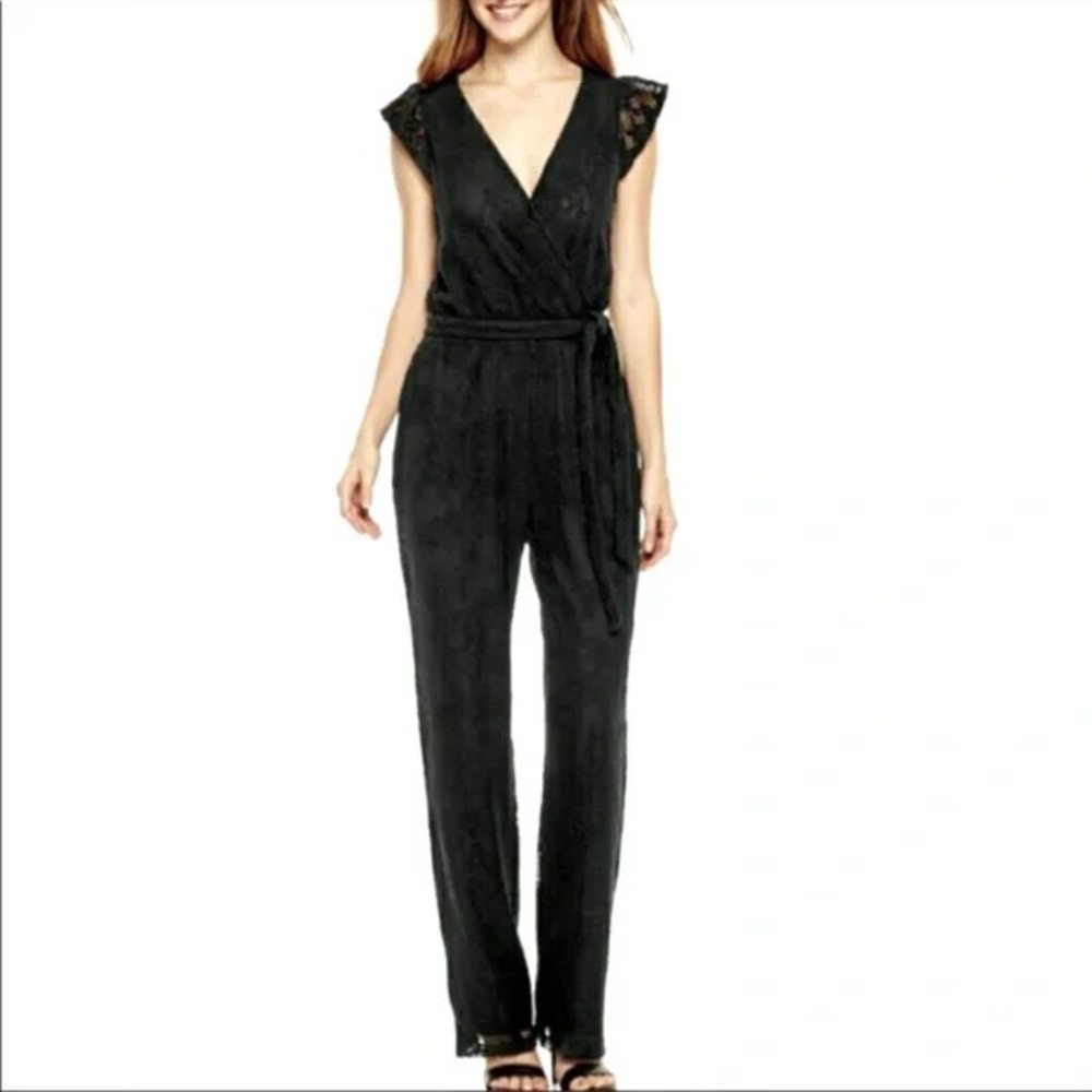 I HEART RONSON Black Jumpsuit Pants